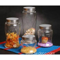 custom logo glass food storage container jar